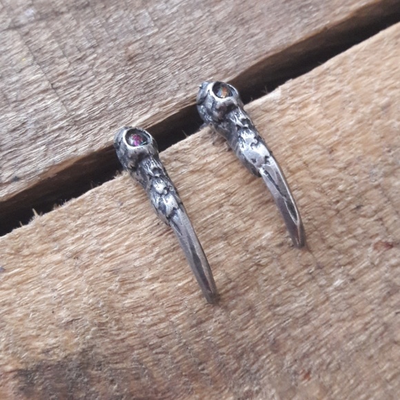 Martha Rotten Baby Gator Claw Earrings - Picture 2 of 5